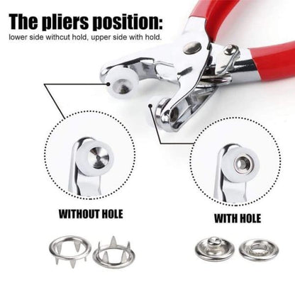 Plier Button Press Tool For all Clouth With free Button