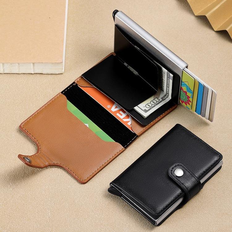 Long wallet For Men Popup Wallet Card Holder Clasp