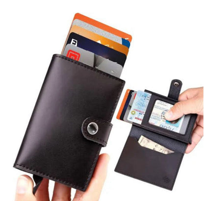 Long wallet For Men Popup Wallet Card Holder Clasp